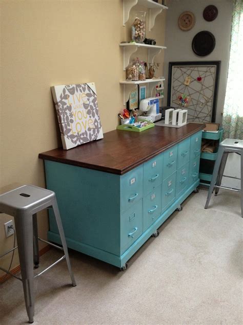 diy file cabinet table